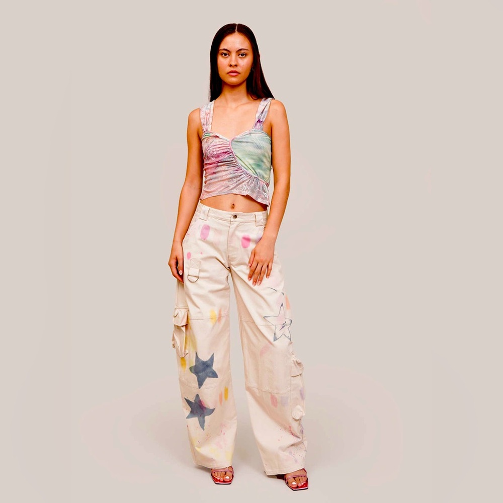Collina Strada Star Burst Lawn Cargo Pants